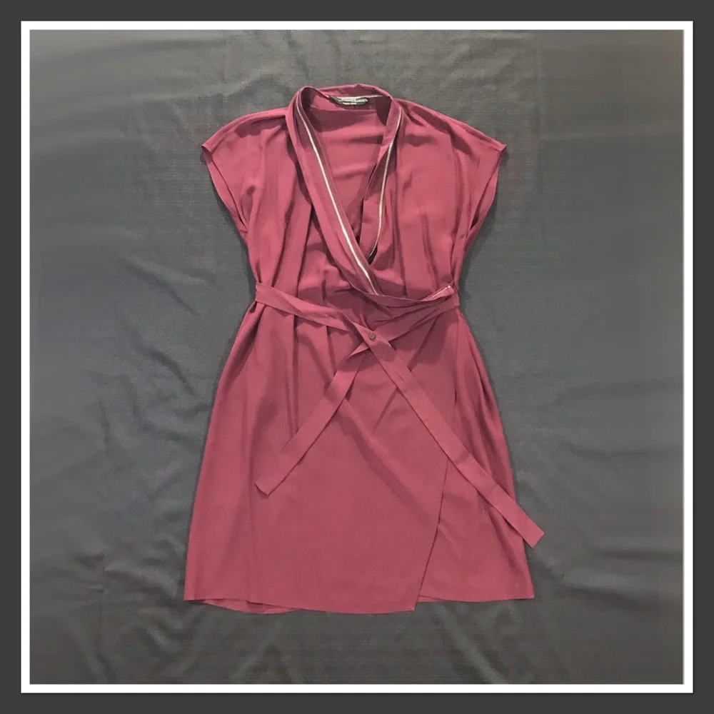 All Saints 100% Silk Dress - Picture 2 of 4